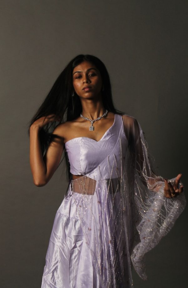 Women Polyester Sequined Dress - Image 2