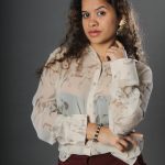 Women's Front Open Floral Printed Top Regular Fit Shirt