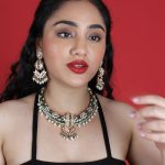 Crystal Pearl Necklace Set For Women