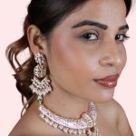 Pink Color Pearl Necklace & Jewelry Set For Women - Image 3