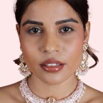 Pink Color Pearl Necklace & Jewelry Set For Women - Image 4