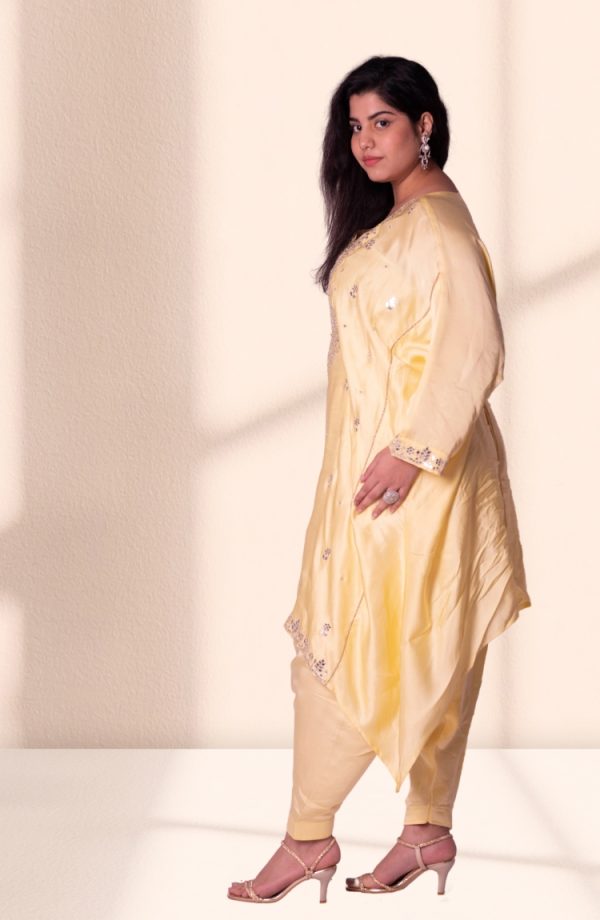 Yellow Punjabi Salwar Kameez - Image 2