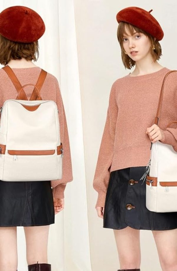 Leather Backpack for Women - Image 2