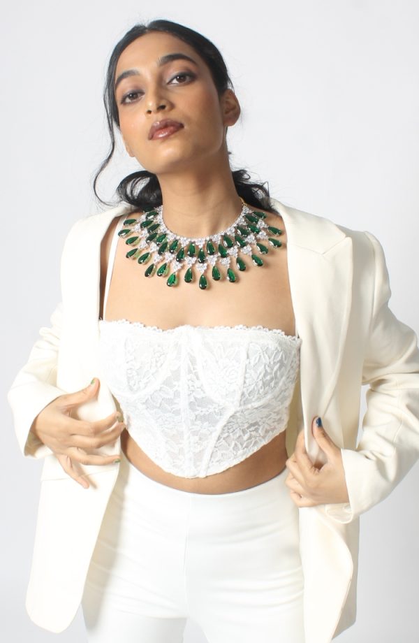 Women's Solid Relaxed Fit Full Sleeve White Top